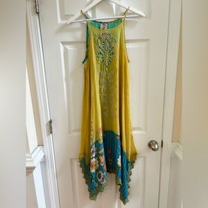 Johnny Was Dress With Slip Size XS